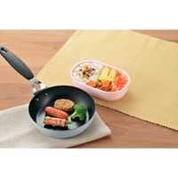 ちびパン ぷちパン フライパン 16cm ガラス蓋付き フッ素加工 IH・ガス火対応 グレー 1個 ベストコ