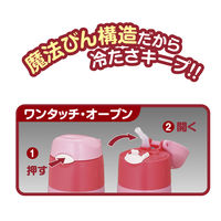 サーモス（THERMOS） 水筒 真空断熱ストローボトル 400ml ピンクコーラル FHL-402FDS PK-C キッズ 子供