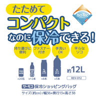 サーモス（THERMOS） 保冷ショッピングバッグ エコバッグ 大容量 たためる ネイビー REV-012 NVY 1個
