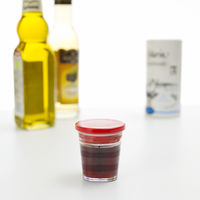 マイドレッシングカップ お弁当用ドレッシングカップ 25ml レッド 1個 マーナ お弁当箱用 調味料ケース キッチン調理器具