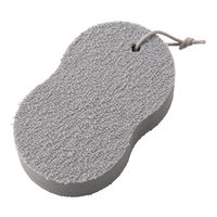 水垢とり スポンジ 水だけで汚れすっきり グレー 1個 マーナ