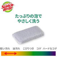 スリーエム（3M）スコッチブライト 泡立ちゆたか ネットスポンジ 抗菌 キッチン キズつけない グレー WNT-77KGY（1個入）
