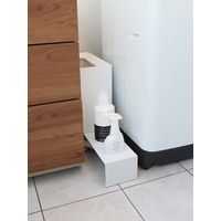 tower（タワー） 伸縮洗濯機排水口上ラック ホワイト 1個 山崎実業