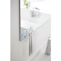 tower（タワー） 吸盤トゥースブラシホルダー 5連 ホワイト 1個 山崎実業