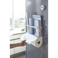 tower（タワー） マグネットキッチンペーパー＆ラップホルダー ホワイト 1個 山崎実業