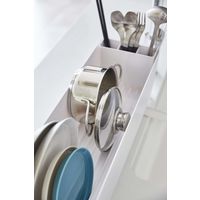 tower（タワー） スリム水切りバスケット ロング ホワイト 1個 山崎実業