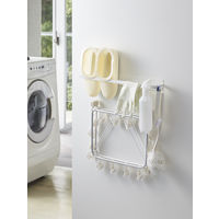 tower（タワー） マグネット洗濯ハンガー収納ラック ホワイト 1個 山崎実業