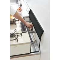 tower（タワー） コンロ奥隙間ラック ブラック 1個 山崎実業