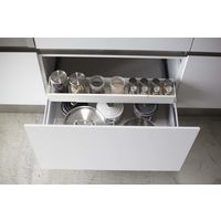 tower（タワー） シンク下 伸縮キッチンラック スリム ホワイト 1個 山崎実業