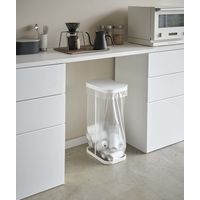 ルーチェ 横開き分別ゴミ袋ホルダー ホワイト 1個 山崎実業