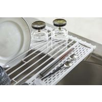 tower（タワー） 折り畳み水切り シリコーントレー付き S ホワイト 1個 山崎実業