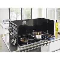 tower（タワー） 伸縮レンジガード ブラック 1個 山崎実業 【送料無料】