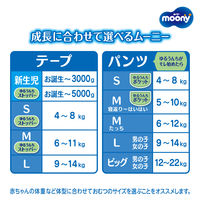 ムーニー マシュマロ肌ごこちモレ安心 おむつ テープ Lサイズ（9～14kg）1パック（54枚）ユニ・チャーム