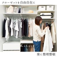 藤山 Fitrack(フィットラック) ブラケット 奥行40cm・45cm用 棚1枚分 ホワイト 2-BRT40-E 1セット(2個入)（直送品）