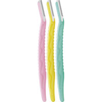 フェザー安全剃刀 ピアニィ敏感肌まゆ用 729136 1個(3本)（直送品）