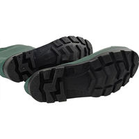 セーフラン安全用品 軽作業用胴付長靴 カーキ 靴サイズ約26.5~27cm C0106-43 1着（直送品）