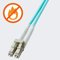 サンワサプライ  補強メガネ型光ファイバケーブル（マルチOM3、LC×2-LC×2、10m） HKB-HOM3LCLC-10（直送品）