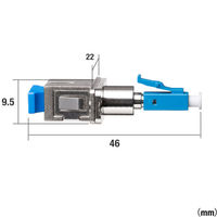 サンワサプライ  光変換アダプタ（LCオス-SCメス・シングルモード） HAD-LCSCF-SM（直送品）