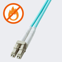 サンワサプライ  補強メガネ型光ファイバケーブル（マルチOM3、LC×2-SC×2、5m） HKB-HOM3LCSC-05（直送品）