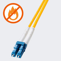 サンワサプライ  補強メガネ型光ファイバケーブル（シングルモード、LC×2-SC×2、10m） HKB-HLCSC1-10（直送品）