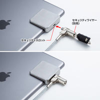 サンワサプライ  L字型 セキュリティスロット増設パーツ（eセキュリティ） SLE-19PK（直送品）
