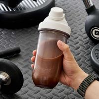 LIV PLUS シェイカーボトル 830ml　プロテイン ジム ラウンド ライトグレー ABF942LGRY 1個