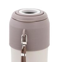 LIV PLUS ペットボトルホルダー 保冷保温 真空二重構造 ベージュ NMー371 1個