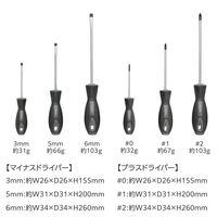 ドライバーセット 6本組 ネジ用 プラスドライバー×3 マイナスドライバー×3 TL-SDS6 エレコム 1個（直送品）