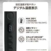 ヘアアイロン 2WAY < ストレート & カール > コテ 32mm ロングプレート ブラック TW363A-K テスコム 1個（直送品）