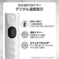 ヘアアイロン 2WAY < ストレート & カール > コテ 32mm ロングプレート ホワイト TW363A-W テスコム 1個（直送品）