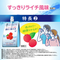 大正 経口補水液 すっきりライチ風味 1セット（1個（300ml）×6） 大正製薬　低カロリー　糖類ひかえめ　パウチタイプ