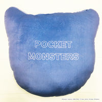 MORIPiLO ポケモン クッション(ゲンガー もちもちフェイスクッション) グッズ ダイカット パープル 約25x30cm かわいい