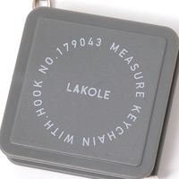 メジャーキーホルダー ダークグレー LAKOLE/ラコレ