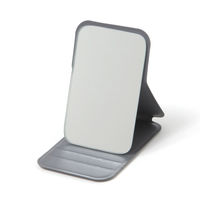 スリム折り畳みミラー(S) チャコール LAKOLE/ラコレ