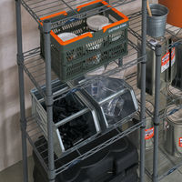 ドウシシャ ルミナスEXラック　4段　幅445×奥行295×高さ1040ｍｍ　グレー