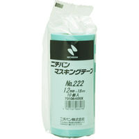 ニチバン マスキングテープ 222ー12 12mm×18m (10巻入り) 222H-12 1PK