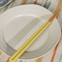 オリジナル つまみやすくすべりにくい箸 イエロー studio CLIP