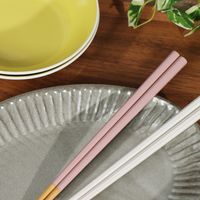 オリジナル つまみやすくすべりにくい箸 ピンク studio CLIP