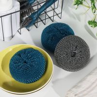 clean ocean ネット付きスクラバー 3P ブルー系 studio CLIP