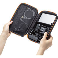 サンワサプライ セミハードガジェットケース(Lサイズ) IN-HDAD2BK 1個（わけあり品）