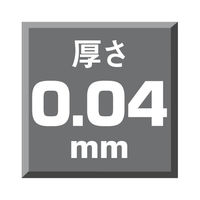 チャック袋（チャック付き袋）　0.04mm厚　A6　120mm×170mm　1袋（100枚入）　伊藤忠リーテイルリンク　（わけあり品）