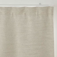 無印良品 防炎 遮光性 二重織りノンプリーツカーテン 幅100×丈178cm用 アイボリー 良品計画（わけあり品）