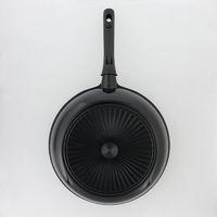 LIVPLUS フライパン 28cm ガス火専用 軽量 ブラック NMー383 1個