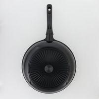 LIVPLUS フライパン 26cm ガス火専用 軽量 ブラック NMー382 1個