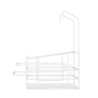 【アウトレット】ヨシカワ お風呂バスケット 収納 抗菌 ホワイト kari4979487936415 1個