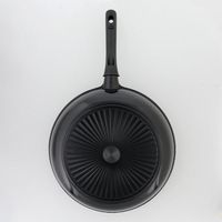 LIVPLUS フライパン 30cm ガス火専用 軽量 ブラック NMー384 1個