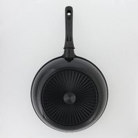 LIVPLUS 深型フライパン 26cm ガス火専用 軽量 ブラック NMー385 1個