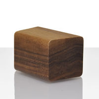 URiSAPO プライス立て(クルミ) 四角 大[1セット 5個入] K-10071 1セット(5個入)（直送品）