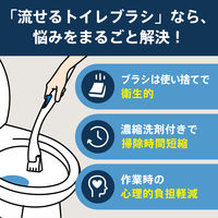 スクラビングバブル 流せるトイレブラシ 除菌消臭プラス ホワイトブロッサム 本体(ハンドル＋付替ブラシ） 3セット トイレ洗剤 トイレ掃除 ジョンソン