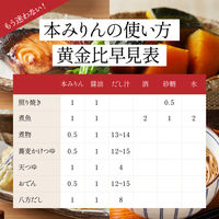 純三河本みりん 500ｍｌ 1個 九重味淋　ビン